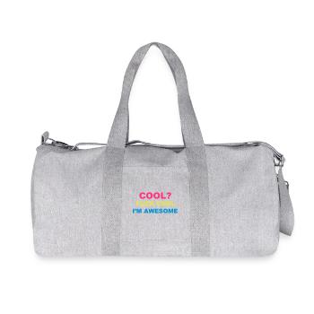 Cool - Recycelte Canvas-Sporttasche von Stanley/Stella - Grau meliert - Vorne