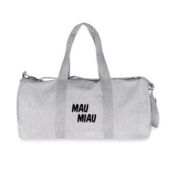 Cats Miezen Mau Meow - Recycled Canvas Sports Bag by Stanley/Stella - heather grey - Front