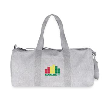 equalize it sound - Recycelte Canvas-Sporttasche von Stanley/Stella - Grau meliert - Vorne