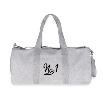Nummer eins - Recycelte Canvas-Sporttasche von Stanley/Stella - Grau meliert - Vorne