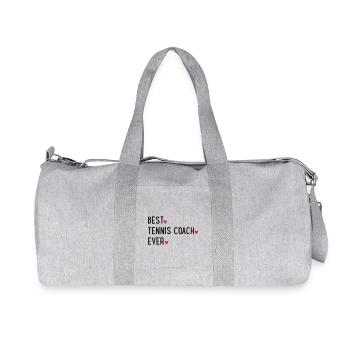 Best Tennis Coach ever - Recycled Canvas Sports Bag by Stanley/Stella - heather grey - Front