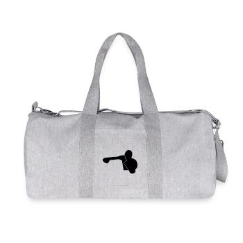 Le boxeur bat le design KnockOut - Sac de sport en toile recyclée Stanley/Stella - gris chiné - Devant