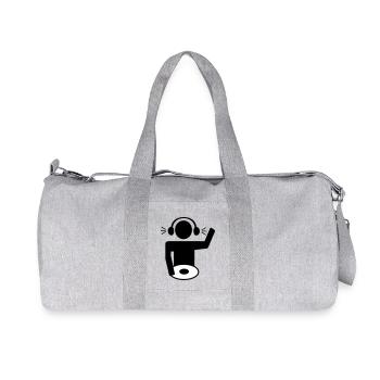 DJ - Recycelte Canvas-Sporttasche von Stanley/Stella - Grau meliert - Vorne