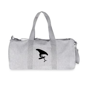 Wingsurfing - Wind and Wave Sports - Recycled Canvas Sports Bag by Stanley/Stella - heather grey - Front