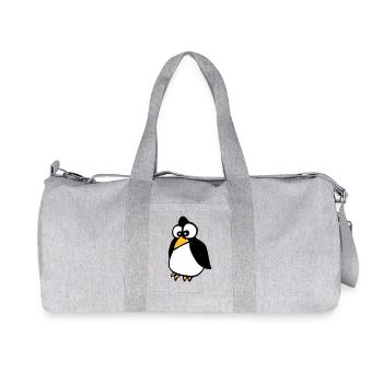 Pinguin - Recycelte Canvas-Sporttasche von Stanley/Stella - Grau meliert - Vorne