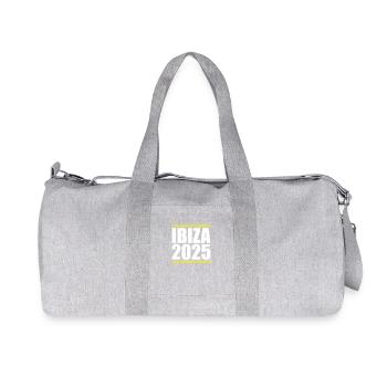 Ibiza 2025 - Recycled Canvas Sports Bag by Stanley/Stella - heather grey - Front