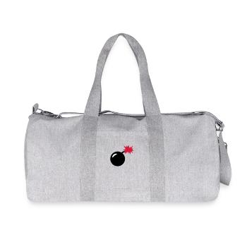 Bombe - Recycelte Canvas-Sporttasche von Stanley/Stella - Grau meliert - Vorne
