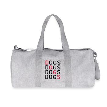 Canine - Sac de sport en toile recyclée Stanley/Stella - gris chiné - Devant
