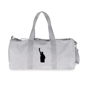 Statue de la Liberté Silhouette - Sac de sport en toile recyclée Stanley/Stella - gris chiné - Devant