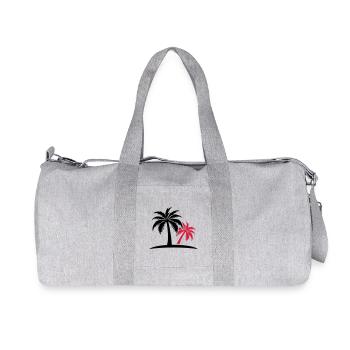Île Palm - Sac de sport en toile recyclée Stanley/Stella - gris chiné - Devant