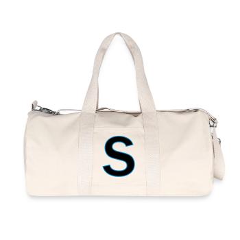 letter s vector - Recycled Canvas Sports Bag by Stanley/Stella - natural - Front