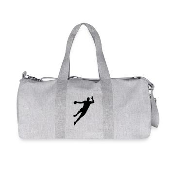 Handball Player Jump Shot Gift - Recycled Canvas Sports Bag by Stanley/Stella - heather grey - Front