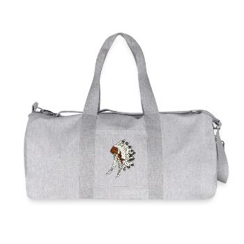 Indian - Recycled Canvas Sports Bag by Stanley/Stella - heather grey - Front