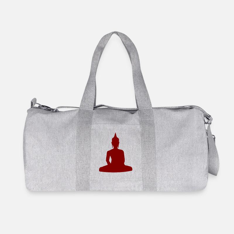 Buddhismus - Recycelte Canvas-Sporttasche von Stanley/Stella - Grau meliert