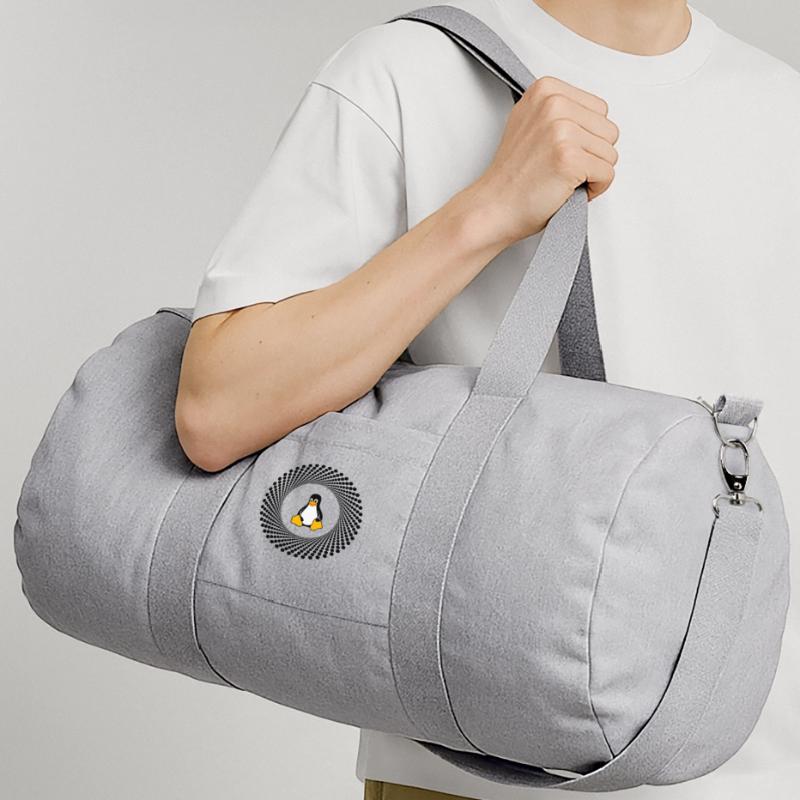 Computer System Pinguin Nerd pc inside Programm lo Recycelte Canvas-Sporttasche von Stanley/Stella