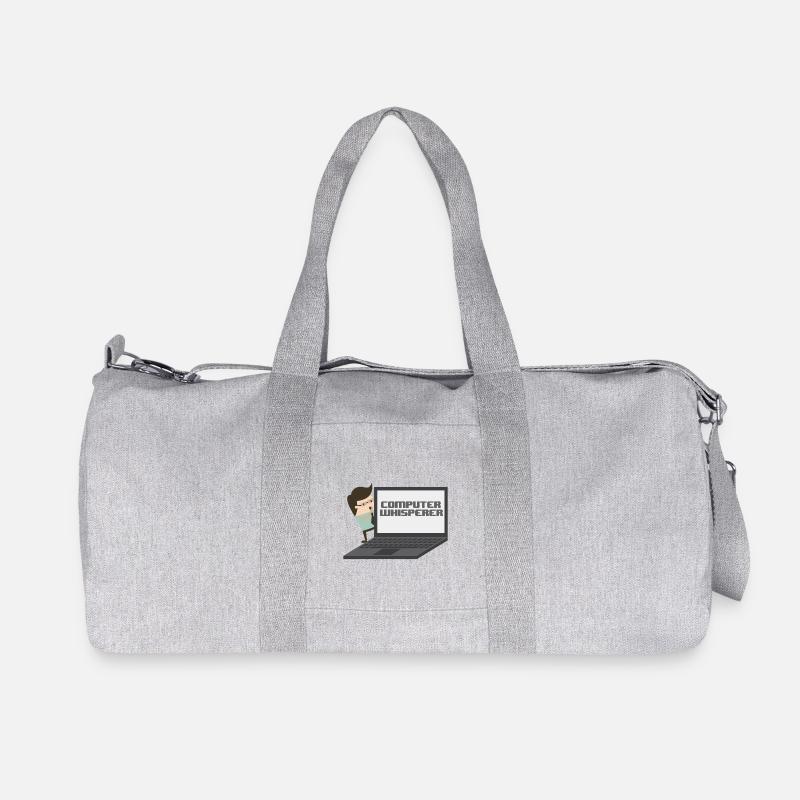 Computer Whisperer - Computer Nerd und Versteher. - Recycelte Canvas-Sporttasche von Stanley/Stella - Grau meliert
