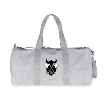 Rune Wikinger Axt, Gruß aus Walhall tiwaz - Recycelte Canvas-Sporttasche von Stanley/Stella - Grau meliert - Vorne