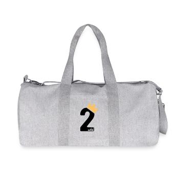 2 cadeau d'anniversaire - Sac de sport en toile recyclée Stanley/Stella - gris chiné - Devant