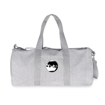 Hati and Skoll Wolf Walhalla Nordische Sagen - Recycelte Canvas-Sporttasche von Stanley/Stella - Grau meliert - Vorne