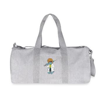 Doctor Zombie - Halloween Monster Syringe Doctor Death - Recycled Canvas Sports Bag by Stanley/Stella - heather grey - Front
