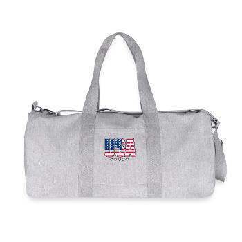 États-Unis - Sac de sport en toile recyclée Stanley/Stella - gris chiné - Devant
