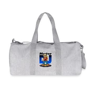 Mister DJ cartoon - Sac de sport en toile recyclée Stanley/Stella - gris chiné - Devant
