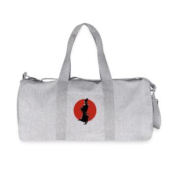 japan ninja flagge cosplay manga aikido kendo man - Recycelte Canvas-Sporttasche von Stanley/Stella - Grau meliert - Vorne