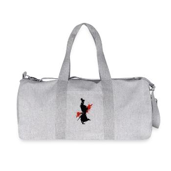 ninja manga kanji kendo aikido kampf samurai game - Recycelte Canvas-Sporttasche von Stanley/Stella - Grau meliert - Vorne
