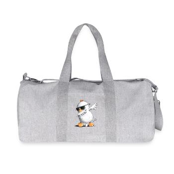 Dab Dance Huhn I Dabbendes Huhn I Dabbing Tiere - Recycelte Canvas-Sporttasche von Stanley/Stella - Grau meliert - Vorne
