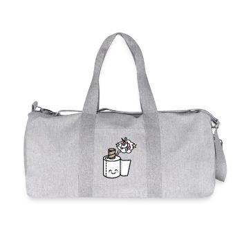 I'm beautiful - unicorn / toilet paper - Sac de sport en toile recyclée Stanley/Stella - gris chiné - Devant