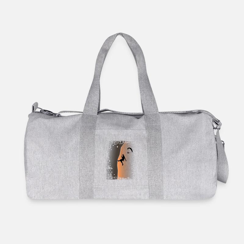 Geschenke Klettern Bouldern - Rock Climbing Klettern - Recycelte Canvas-Sporttasche von Stanley/Stella - Grau meliert