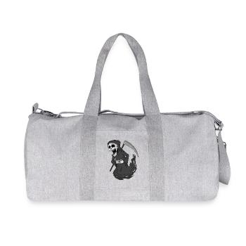Grim Reaper laughs funny - Recycled Canvas Sports Bag by Stanley/Stella - heather grey - Front