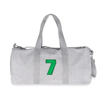 Number 7 - Recycled Canvas Sports Bag by Stanley/Stella - heather grey - Front