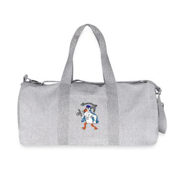 Seagull with anchor - Recycled Canvas Sports Bag by Stanley/Stella - heather grey - Front