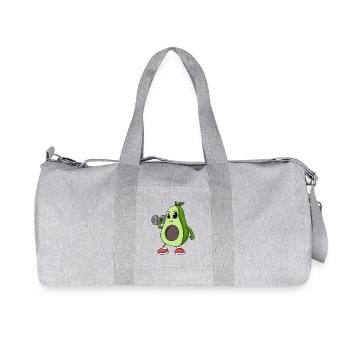 Haltère Avocado Sport Fitness Gym - Sac de sport en toile recyclée Stanley/Stella - gris chiné - Devant