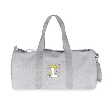 1 year al - 1 birthday - Recycled Canvas Sports Bag by Stanley/Stella - heather grey - Front