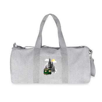 Construction trailer nature lovers eco nature exit flora - Recycled Canvas Sports Bag by Stanley/Stella - heather grey - Front