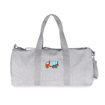 Construction construction construction - Sac de sport en toile recyclée Stanley/Stella - gris chiné - Devant