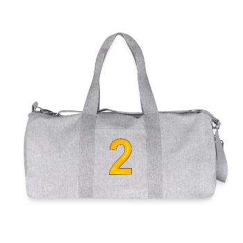 2 - Recycled Canvas Sports Bag by Stanley/Stella - heather grey - Front