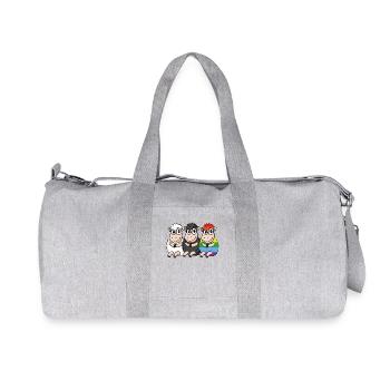 Mouton noir - Mouton arc-en-ciel - Sac de sport en toile recyclée Stanley/Stella - gris chiné - Devant