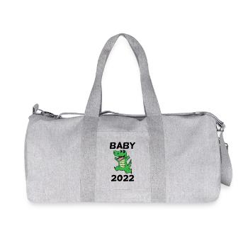 Bébé 2022 - Nouveau-Né 2022 Cadeau de bébé - Sac de sport en toile recyclée Stanley/Stella - gris chiné - Devant