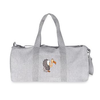 Geier - Recycelte Canvas-Sporttasche von Stanley/Stella - Grau meliert - Vorne