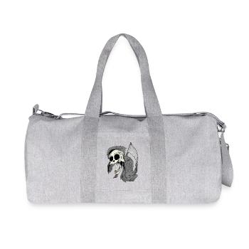 La Faucheuse rit drôlement - Sac de sport en toile recyclée Stanley/Stella - gris chiné - Devant