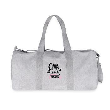 Oma 2022 - Werdende Oma 2022 - Recycelte Canvas-Sporttasche von Stanley/Stella - Grau meliert - Vorne