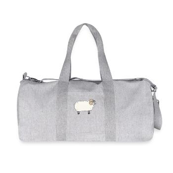 scottish Blackface Schaf - Recycelte Canvas-Sporttasche von Stanley/Stella - Grau meliert - Vorne