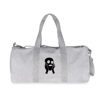 Face of Fear - Recycled Canvas Sports Bag by Stanley/Stella - heather grey - Front