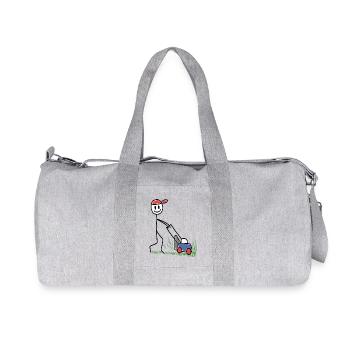 Tondeuse à gazon Doodle - Jardinage - Sac de sport en toile recyclée Stanley/Stella - gris chiné - Devant