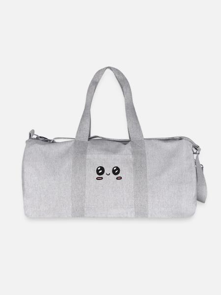 kawaii Freudentränen - Recycelte Canvas-Sporttasche von Stanley/Stella - Grau meliert