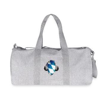 Bayern Blue White under the shirt - Recycled Canvas Sports Bag by Stanley/Stella - heather grey - Front