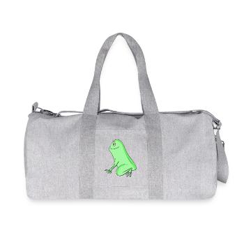 Frosch - Recycelte Canvas-Sporttasche von Stanley/Stella - Grau meliert - Vorne